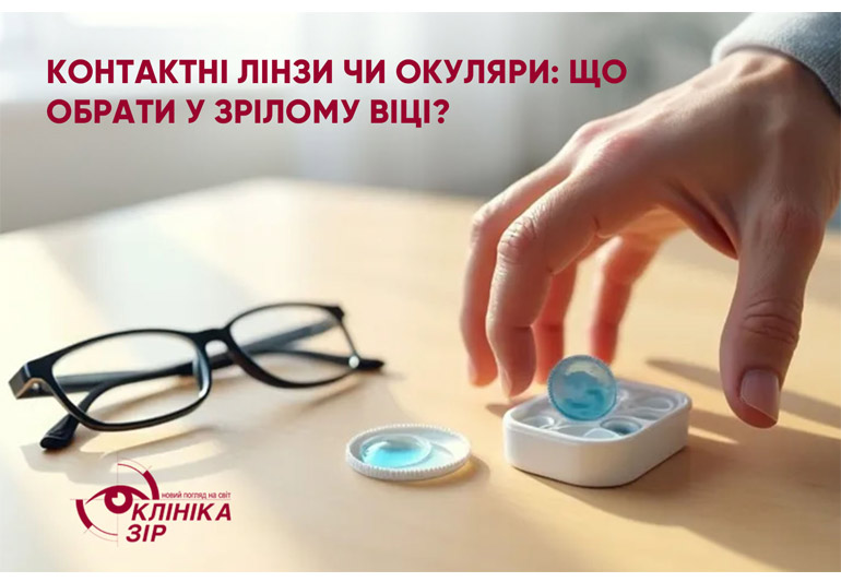 Контактні лінзи чи окуляри: що обрати у зрілому віці?